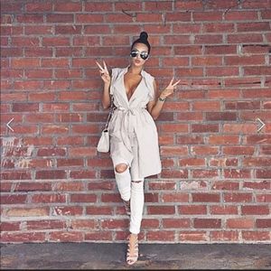 Nordstrom Artisan Ny Sleeveless Belted Vest